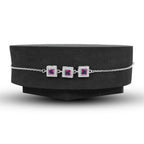 Pink Square Bracelet