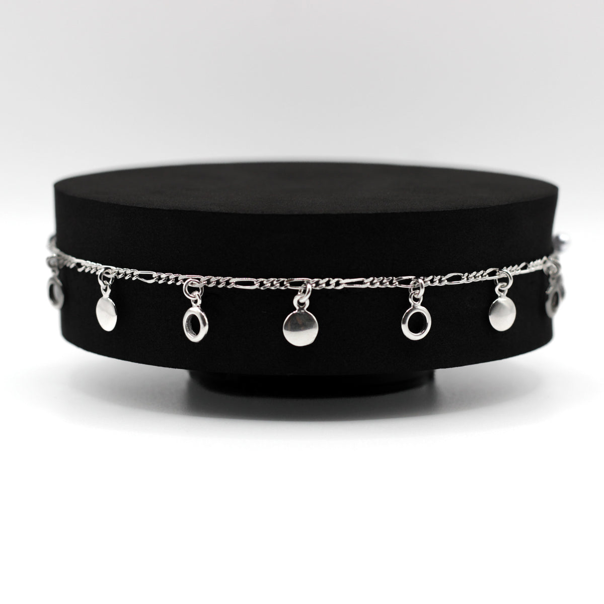 Circles Silver Anklet