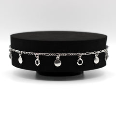 Circles Silver Anklet