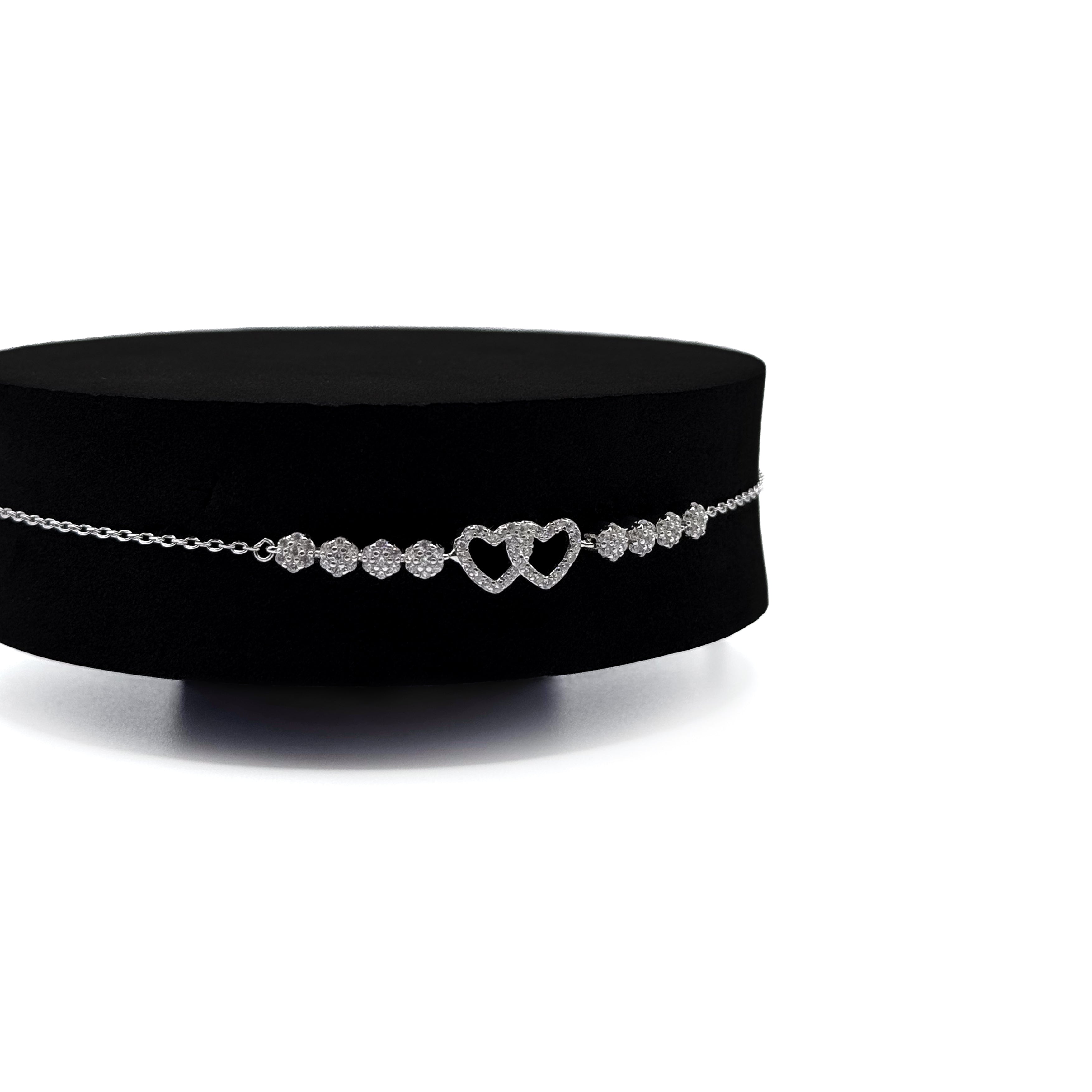 Intertwined Heart Bracelet