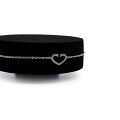 Single open-Heart Bracelet