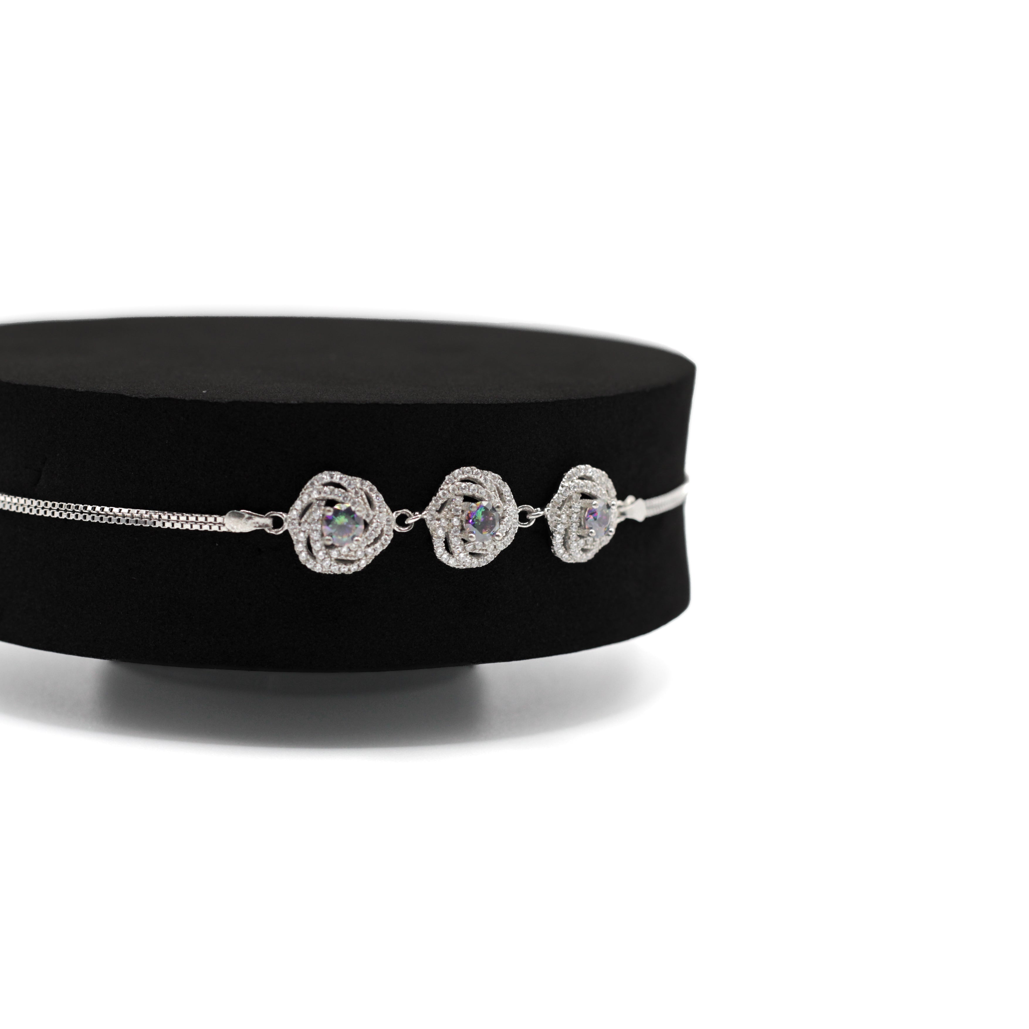 Flower Silver Bracelet