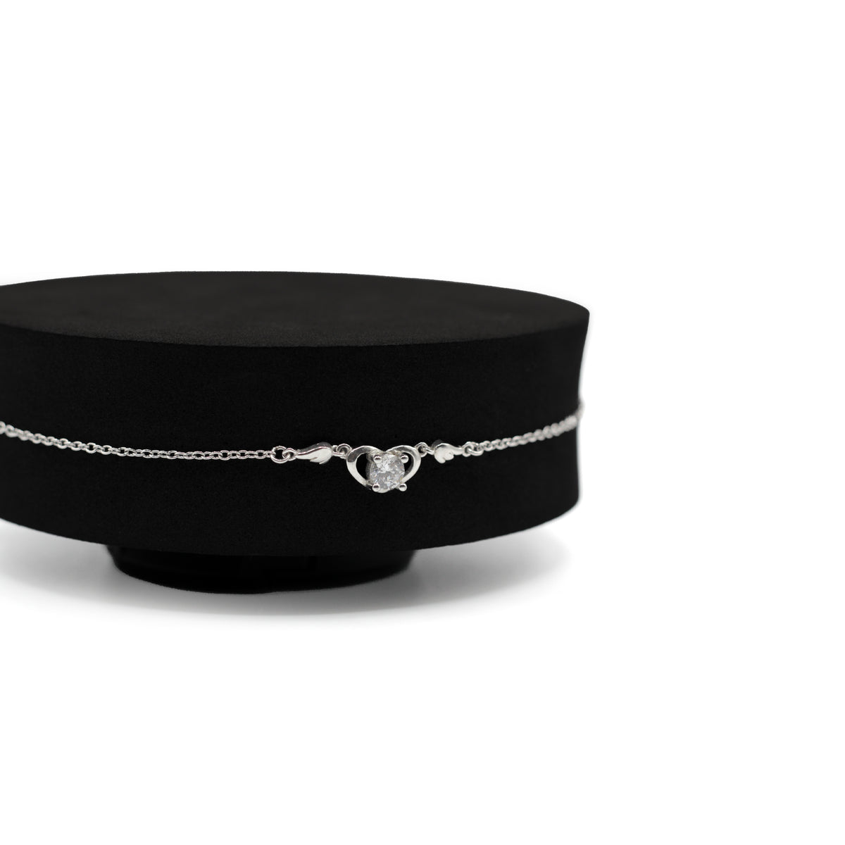 Single Heart Motif Anklet