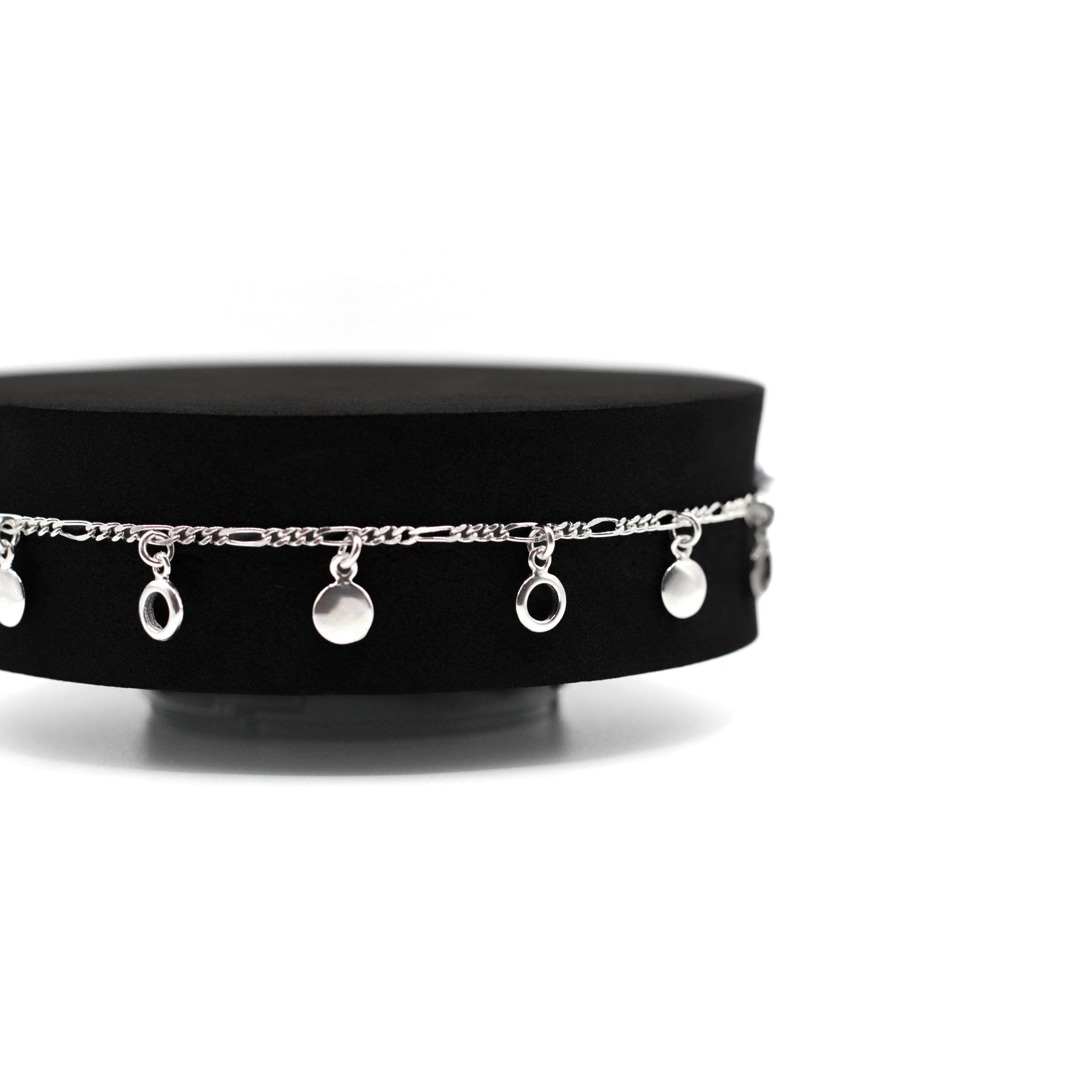 Circles Silver Anklet