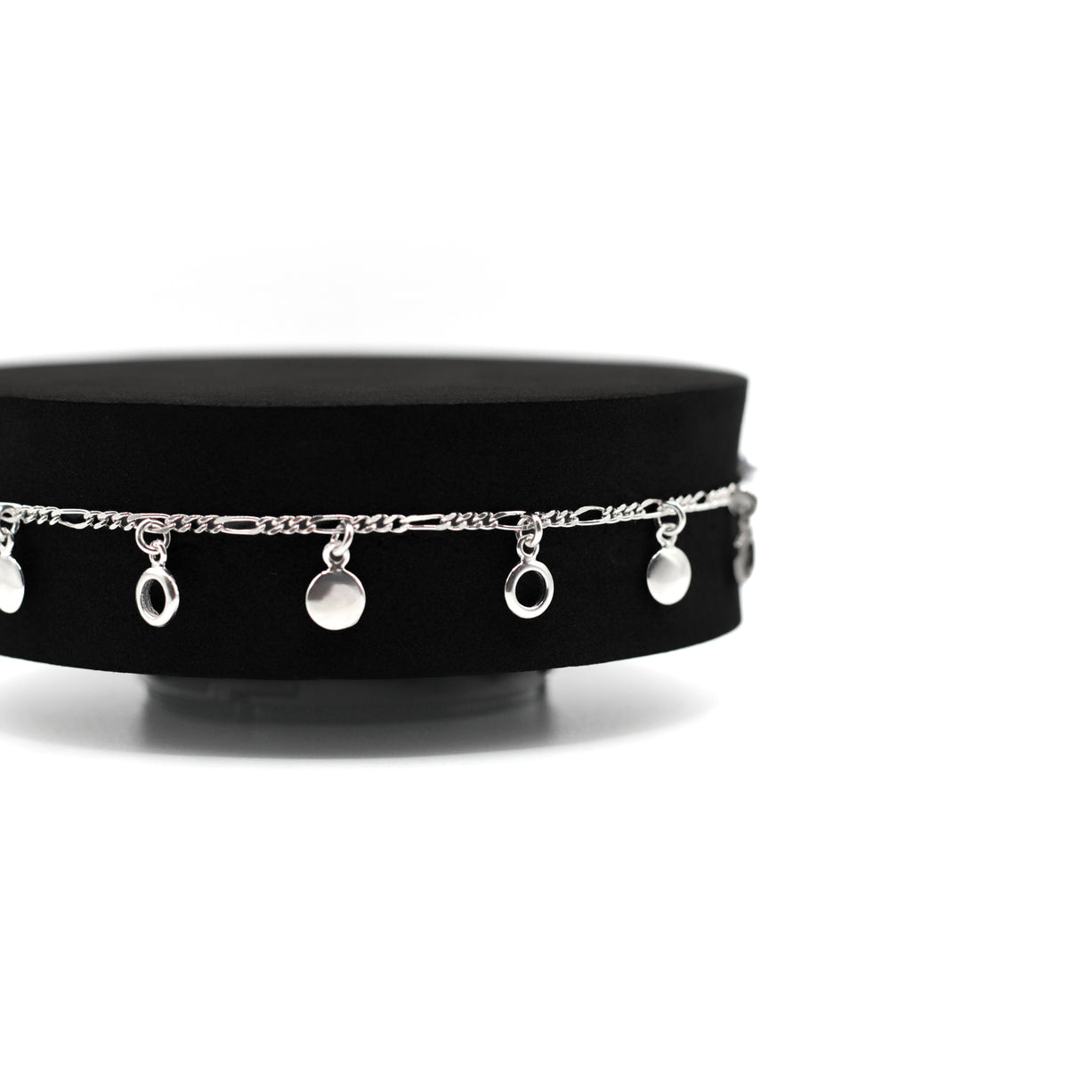 Circles Silver Anklet
