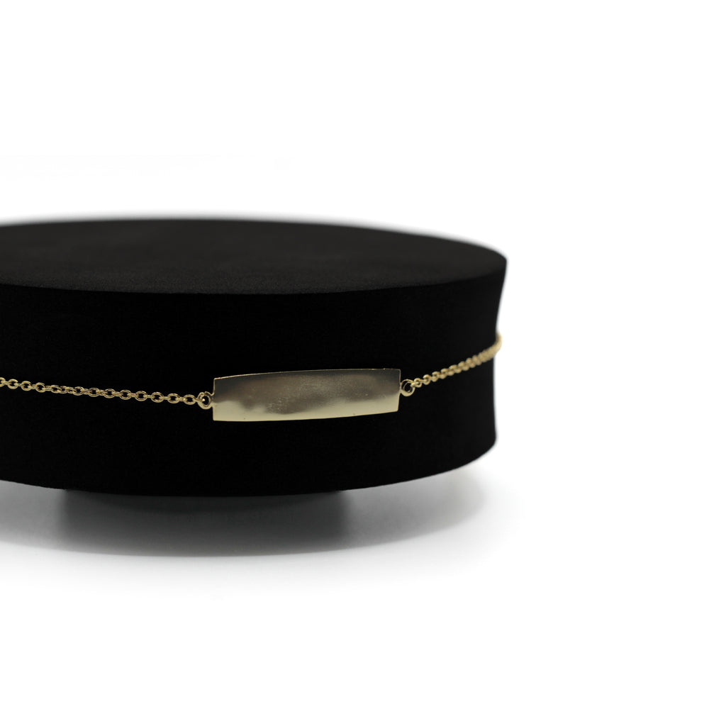 Silver Plate Bracelet in Gold