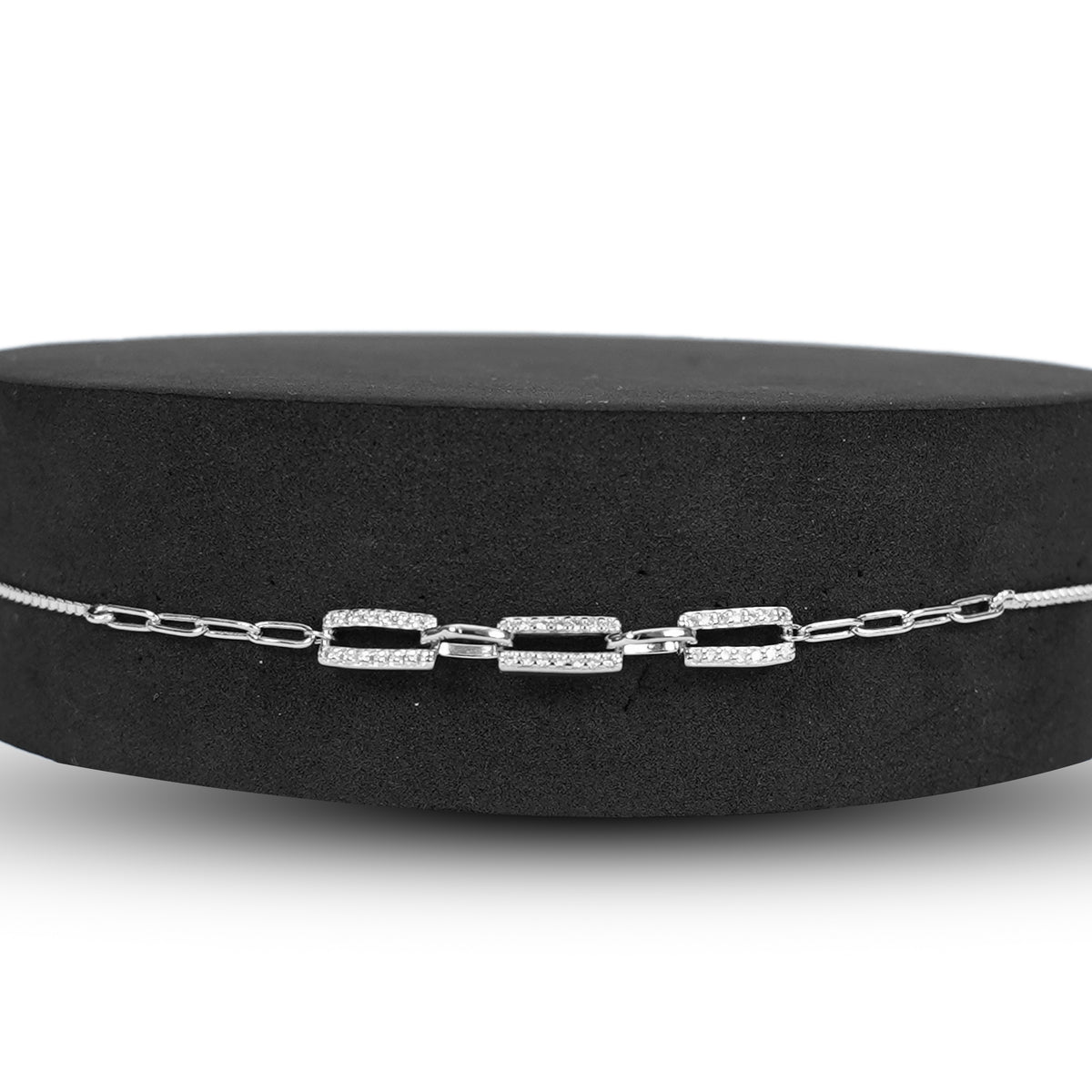 Zircon Linked Bracelet