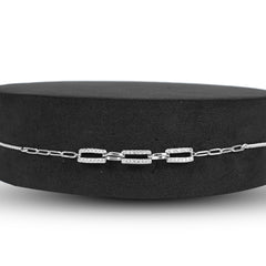 Zircon Linked Bracelet