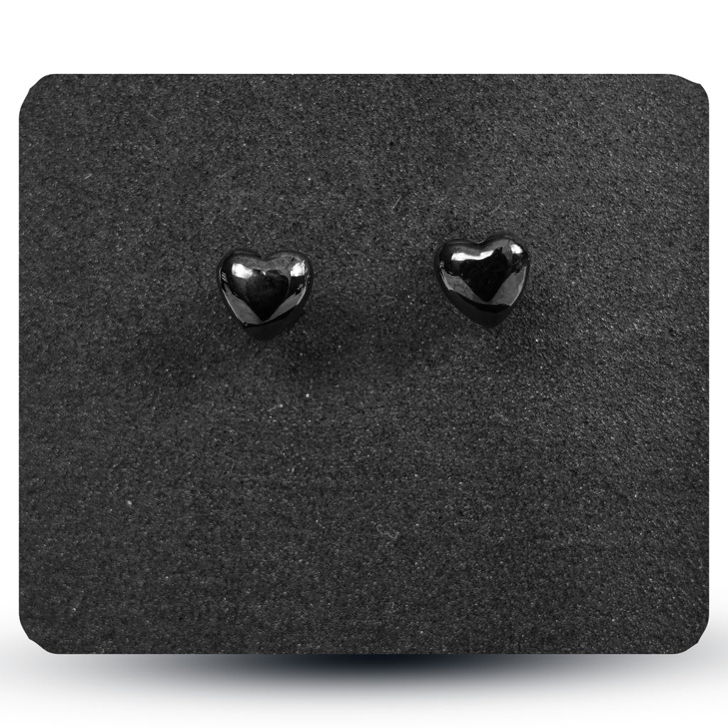 Black Heart Studs