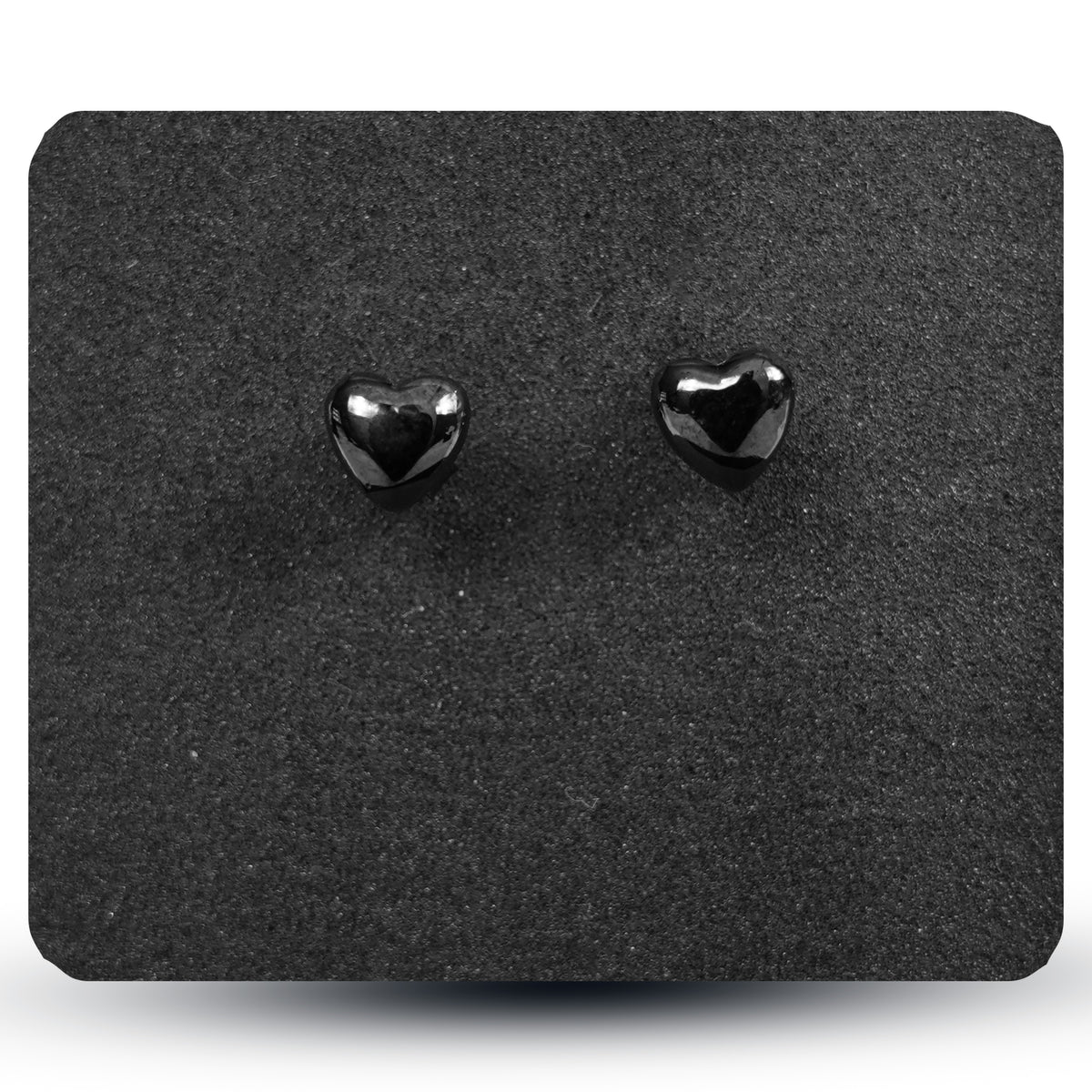 Black Heart Studs