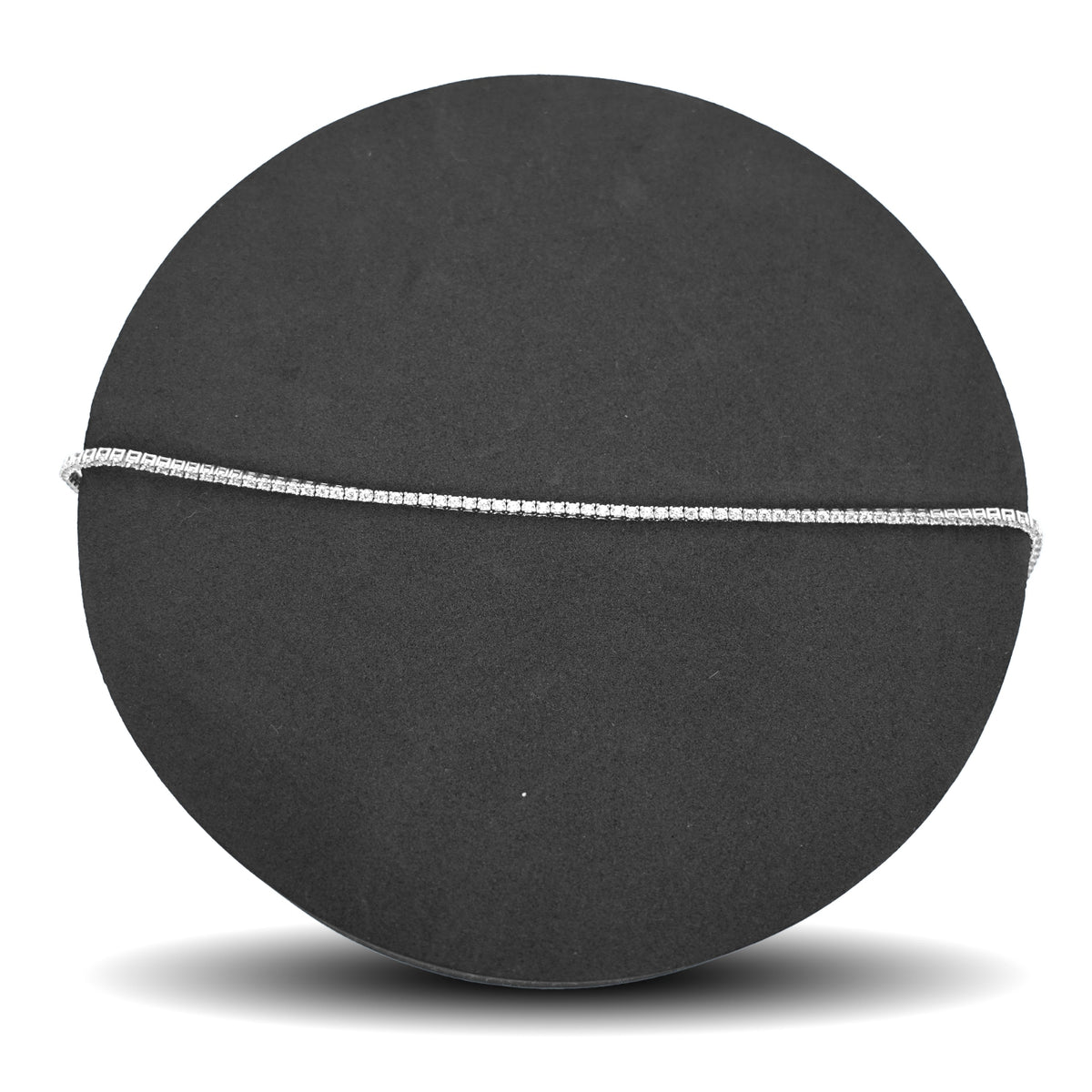 Square Tennis Necklace (2 mm)