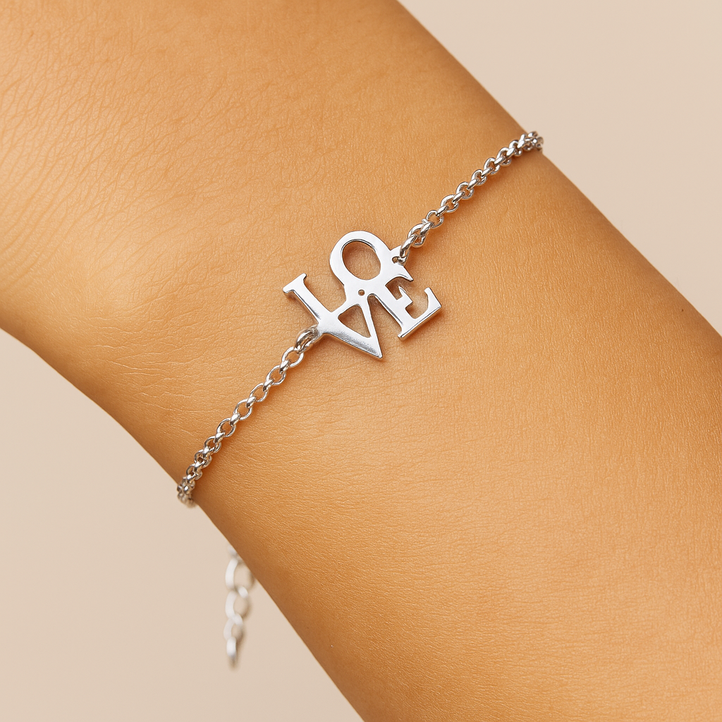 LOVE Silver Bracelet No Stones