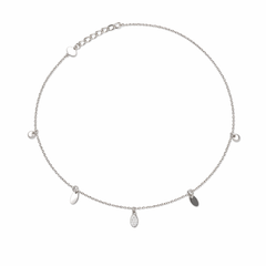 Oval Charm Anklet