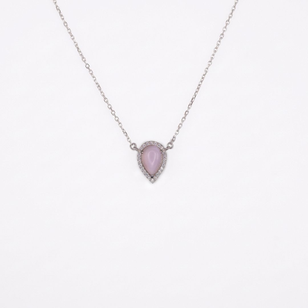 Pink Drop Necklace