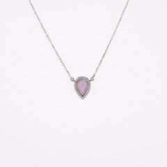 Pink Drop Necklace