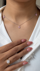 Light Pink Butterfly Choker