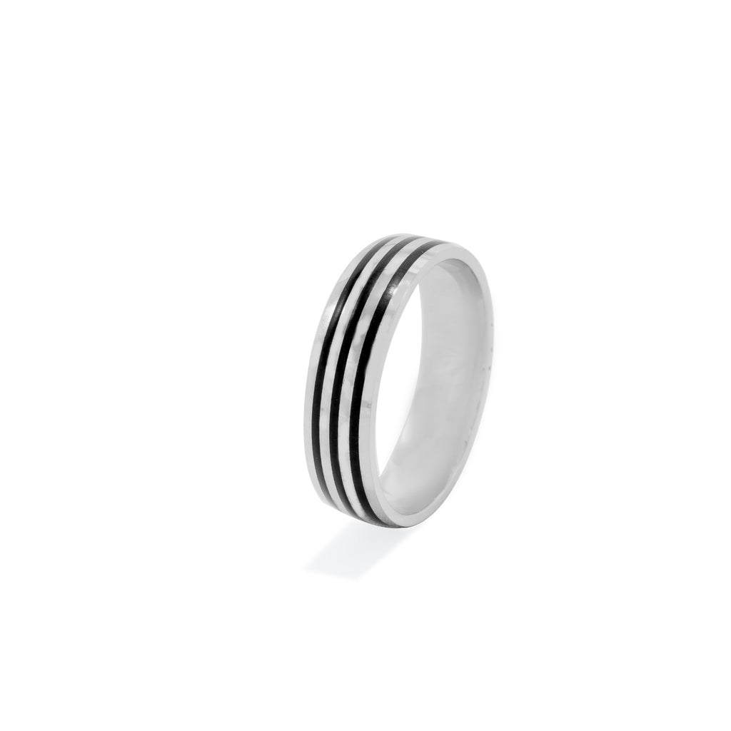 Striped Band Ring