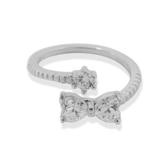 Bow Shape Size Adjustable Ring