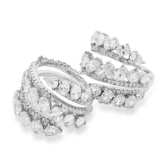 Connected Midi Silver Ring