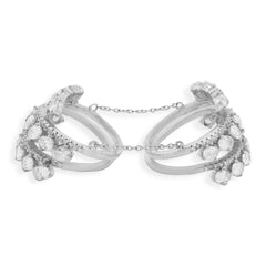 Connected Midi Silver Ring