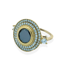 Turkish Blue Sterling Silver Ring