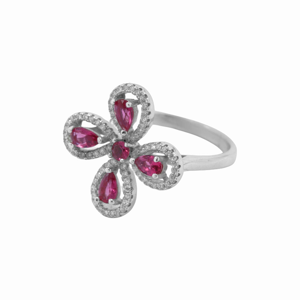 Floral Pink Ring