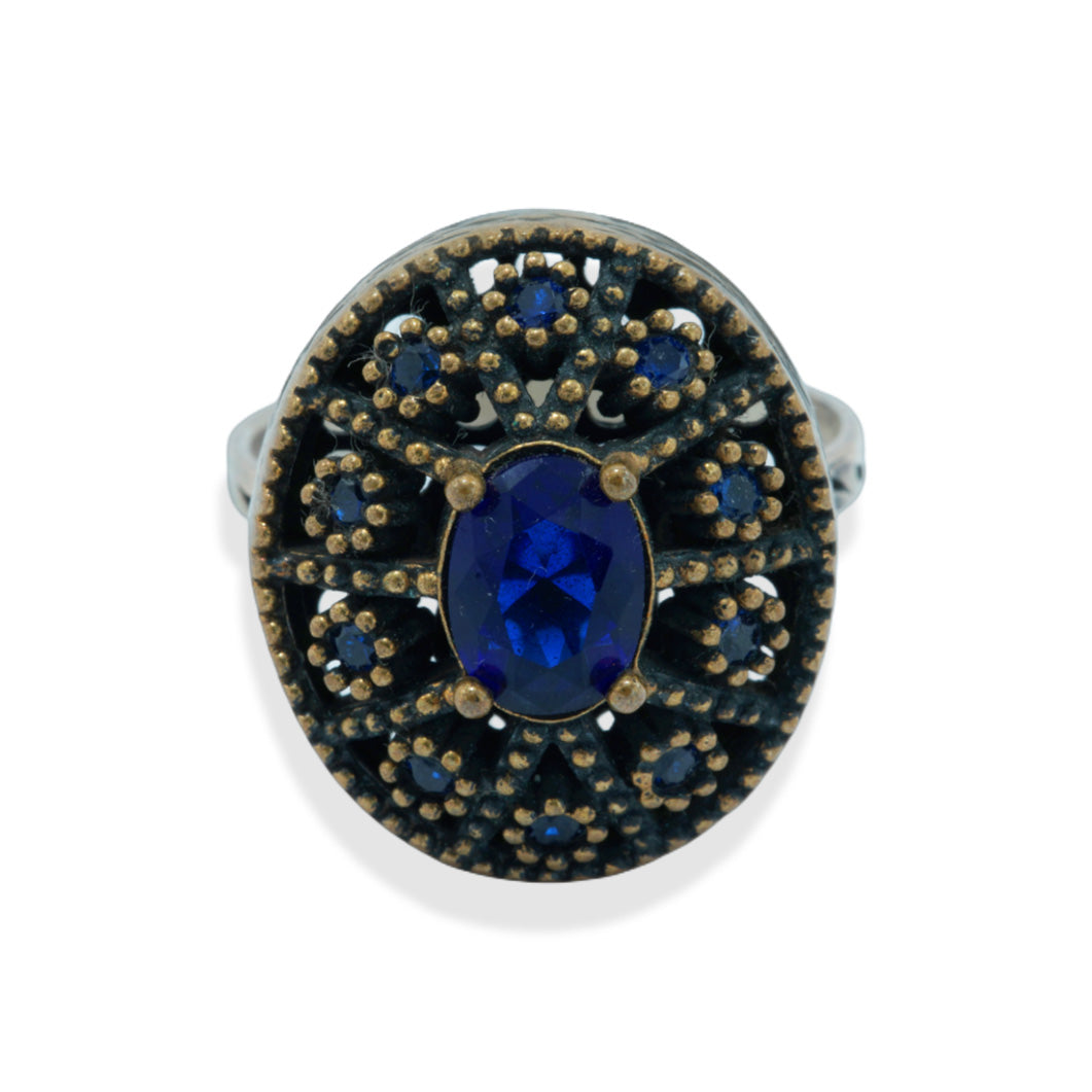 Turkish Oval Sterling Silver Ring