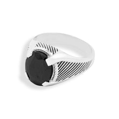 Whimsical Black Stone Ring
