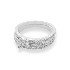 Triple Connected Silver Rings