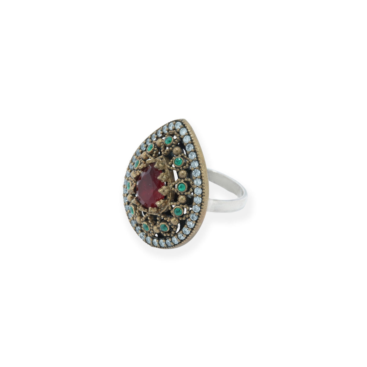 Turkish Drop Silver Ring