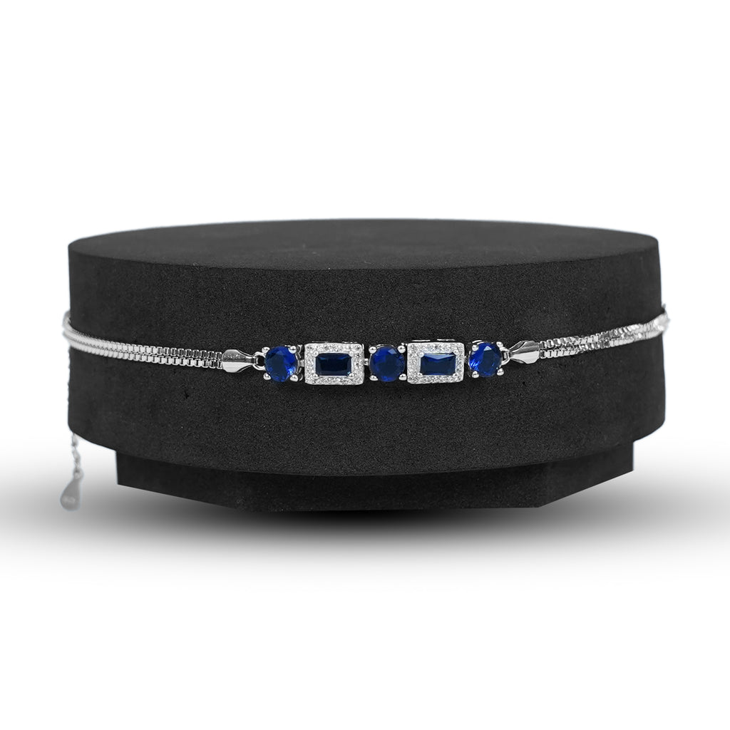 Blue Silver Bracelet