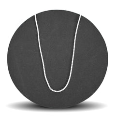 Sqaure Tennis Necklace (2 mm)