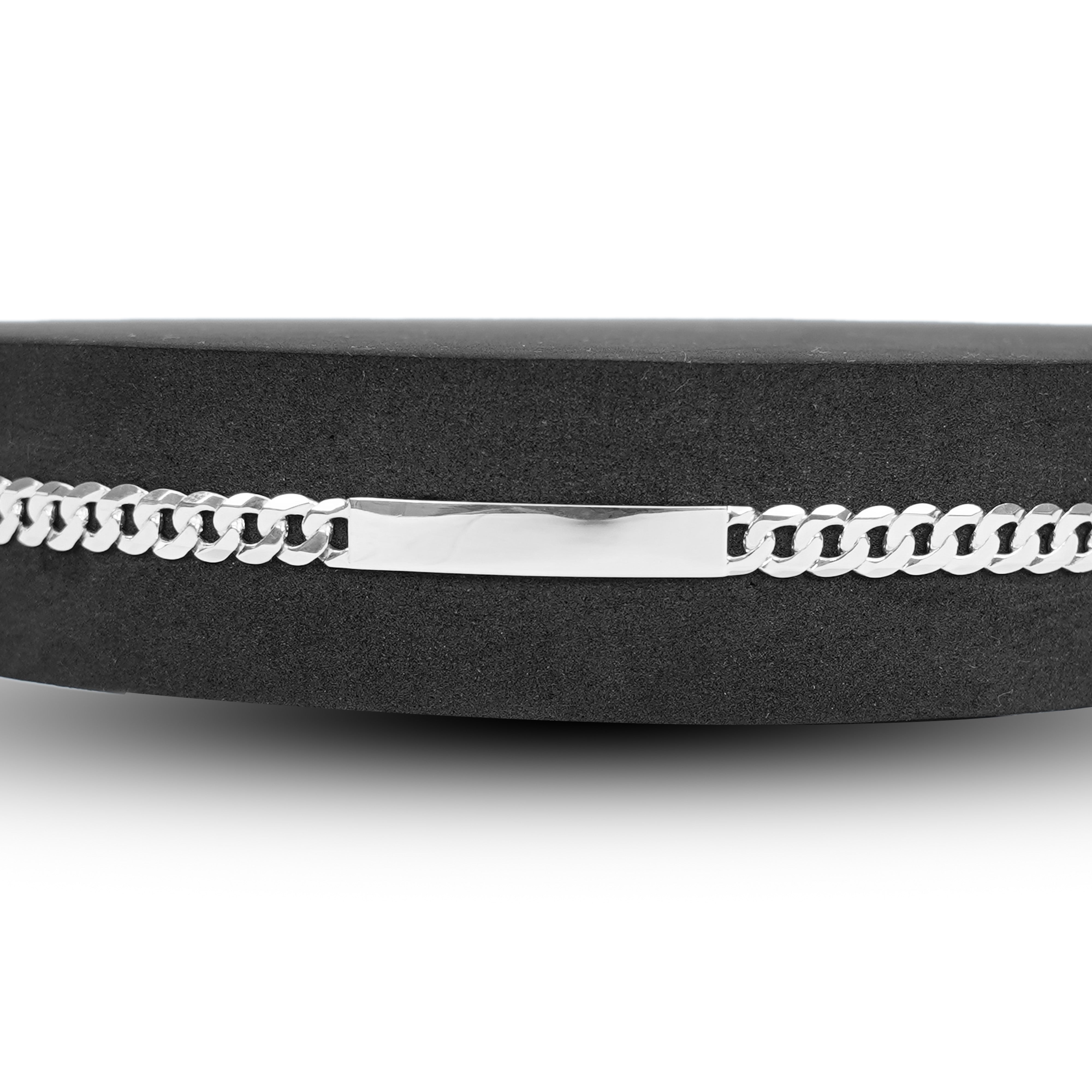 Silver Cuban ID Bracelet - 3mm
