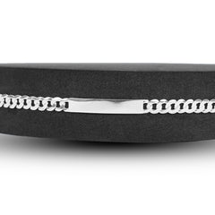 Silver Cuban ID Bracelet - 3mm