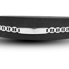 Sterling Silver ID Bracelet 01 - 7mm