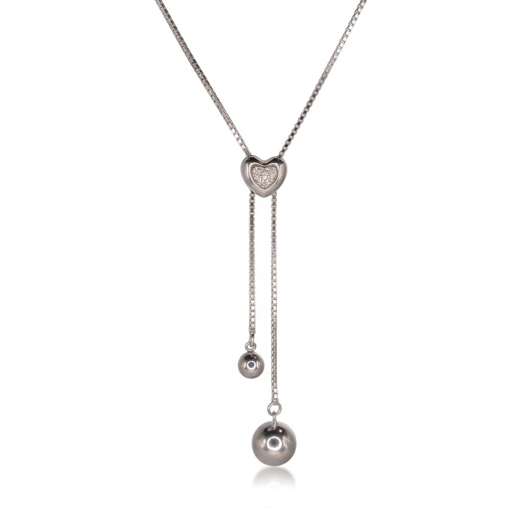 Long Heart Necklace