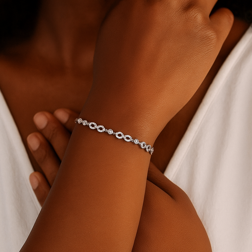 Sterling Silver Infinity Bracelet