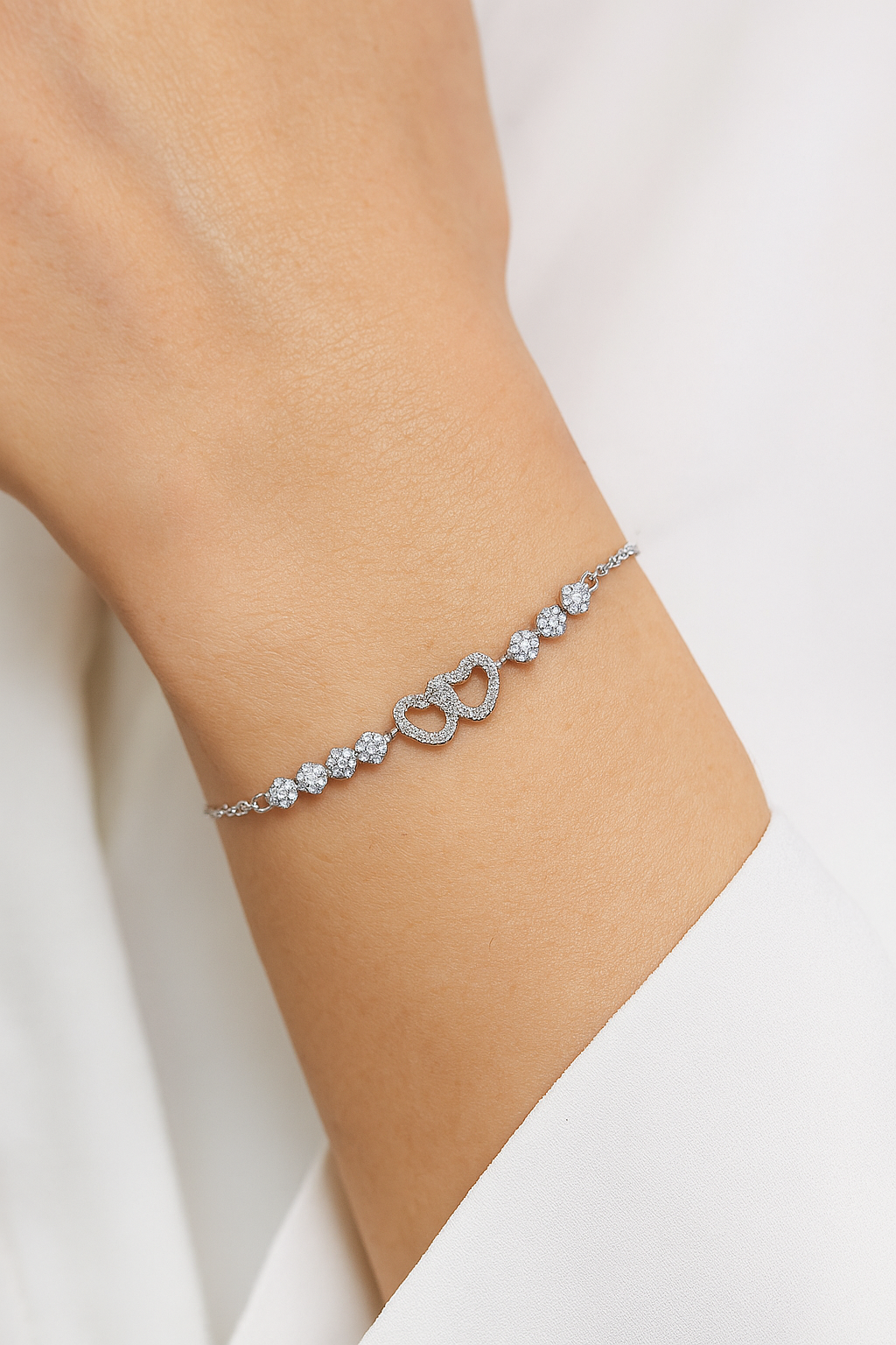 Intertwined Heart Bracelet