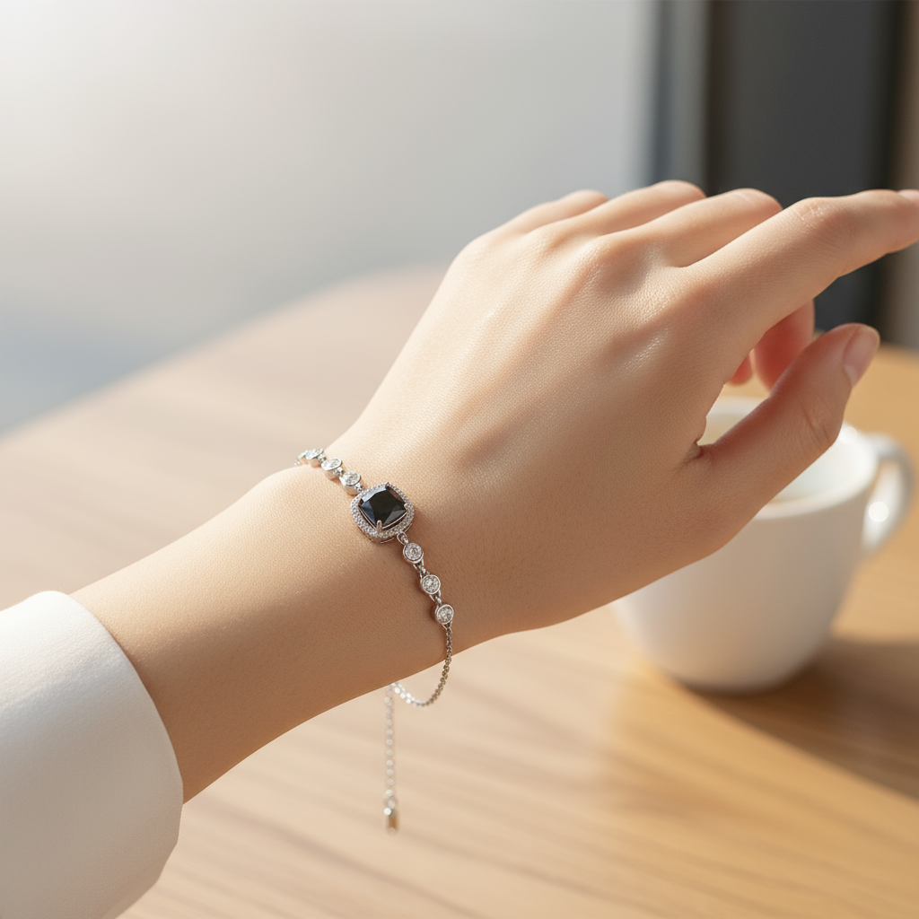 Black Squoval Bracelet