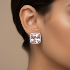 Pink Stone Earrings