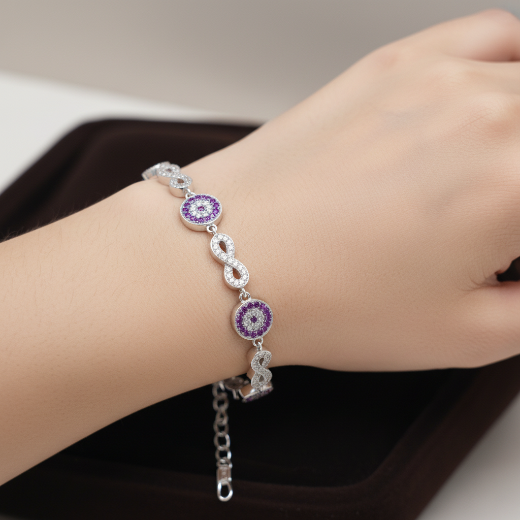 Pink Infinity Bracelet