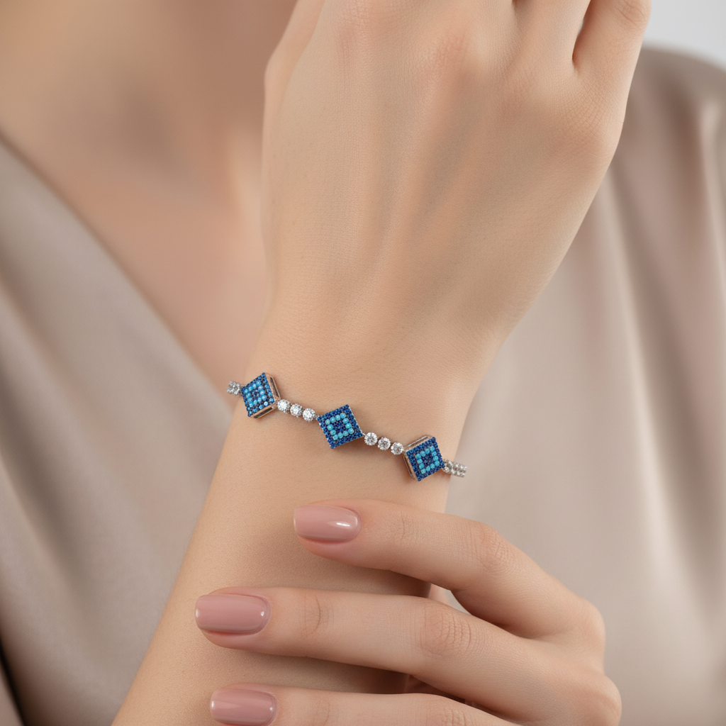 Blue Diamond Bracelet