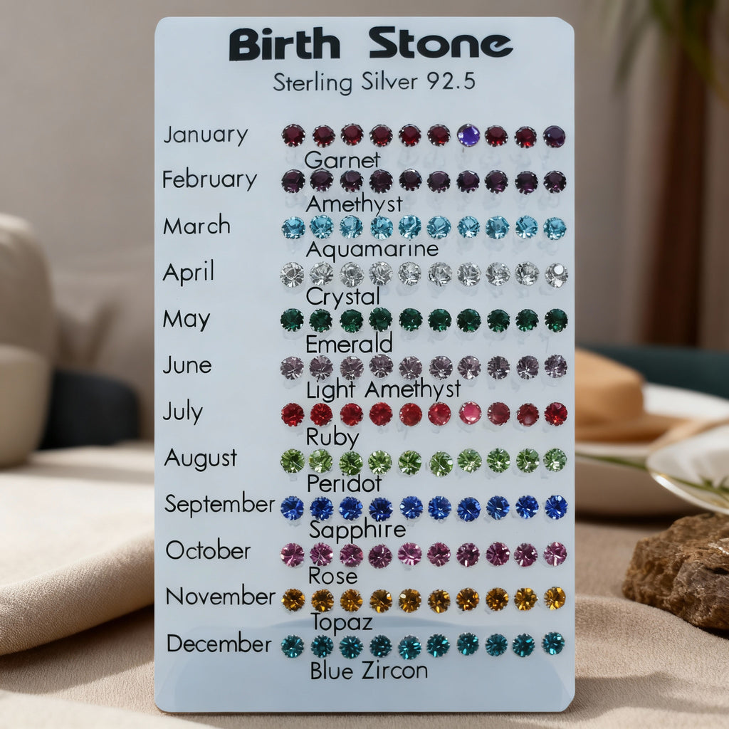 Zircon Birth Stone Earrings