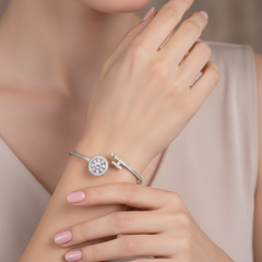 Mandala Open and Size Adjustable Bangle