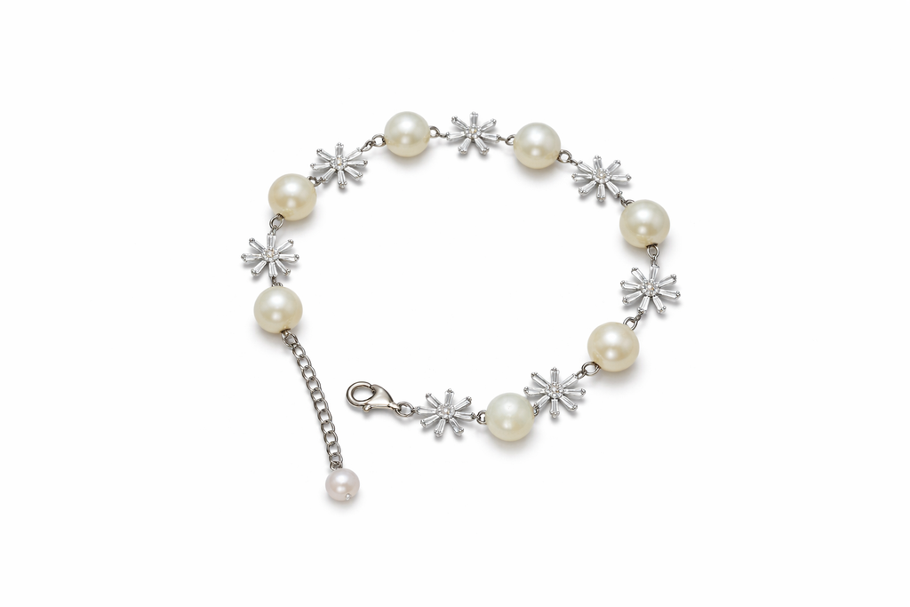Pearl Floral Bracelet