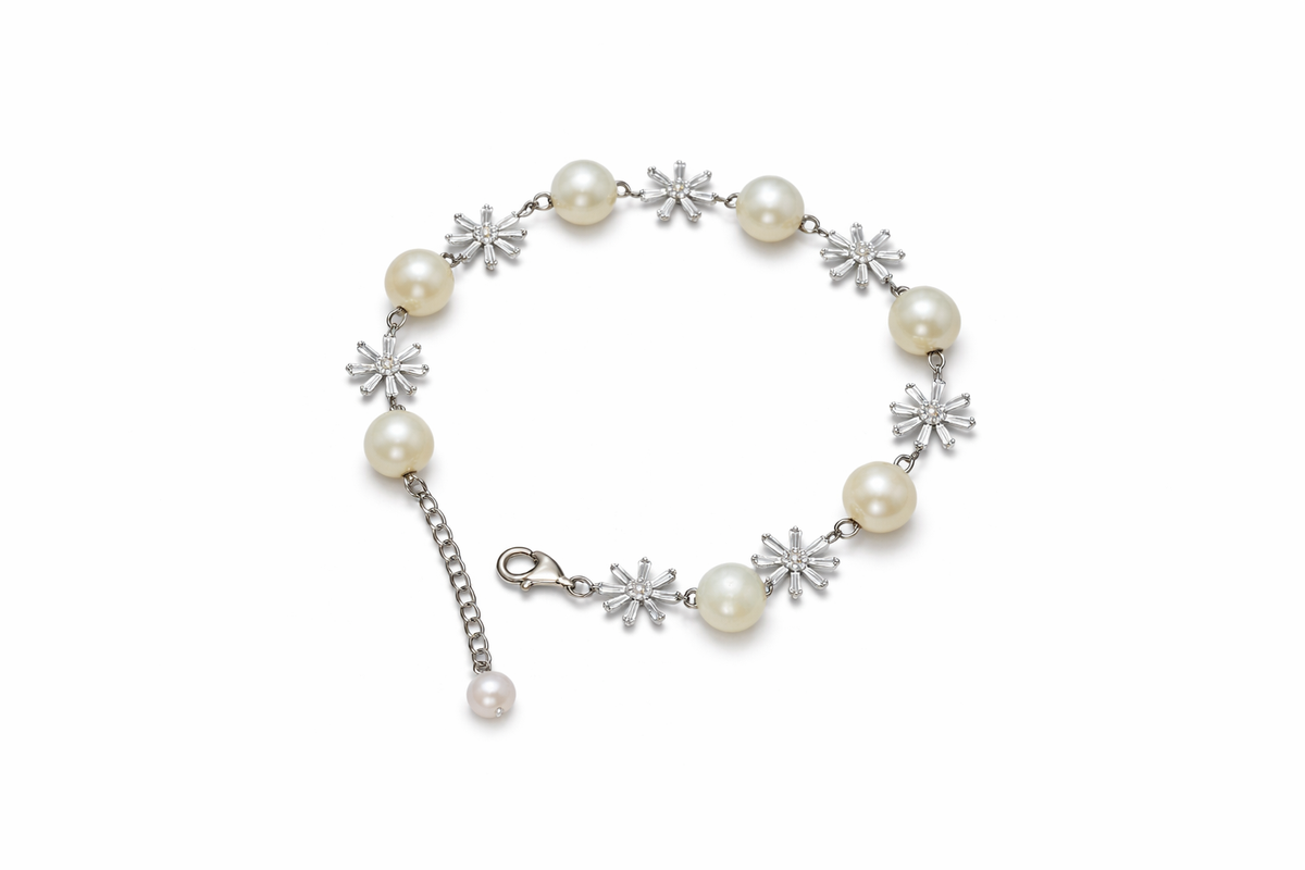 Pearl Floral Bracelet