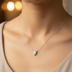 Pink Drop Necklace