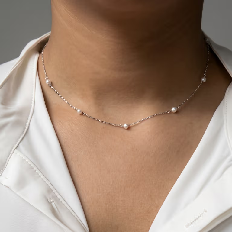 Dainty Pearl Station Choker