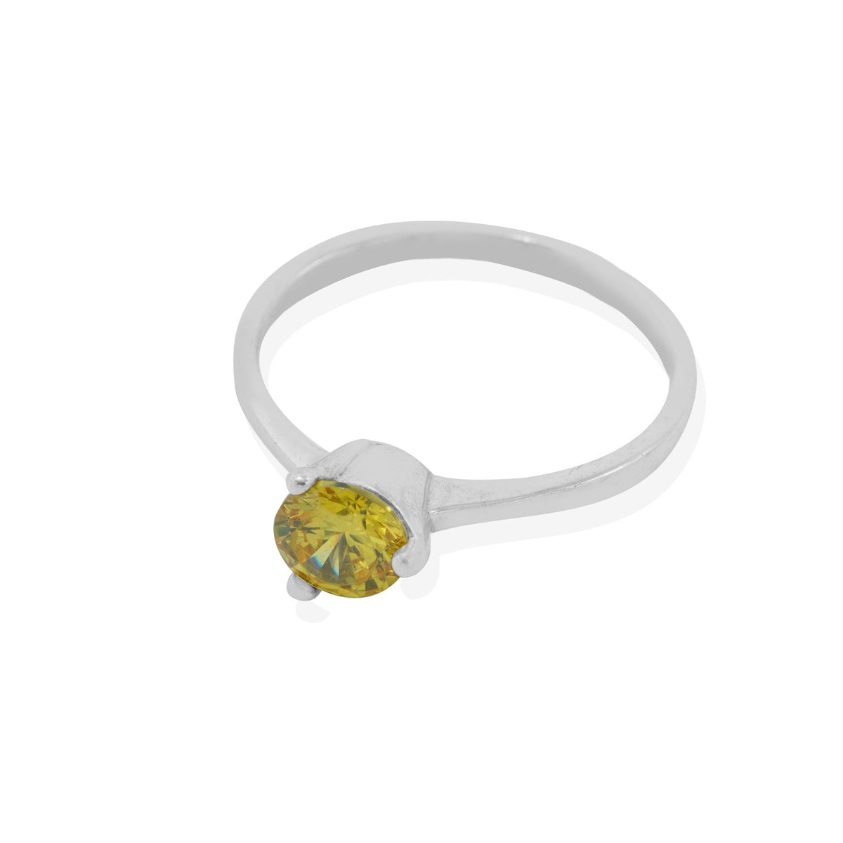 Simple Yellow Stone Ring