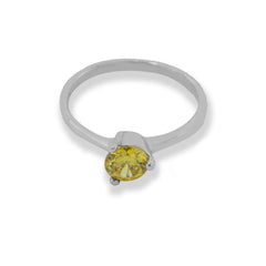 Simple Yellow Stone Ring